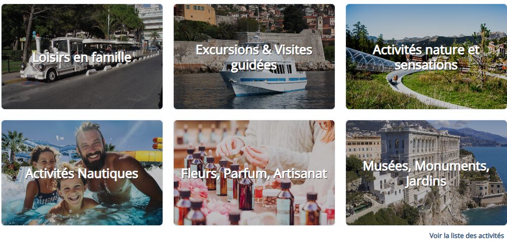 Visites et activités accessibles avec le Pass Côte d'Azur France !