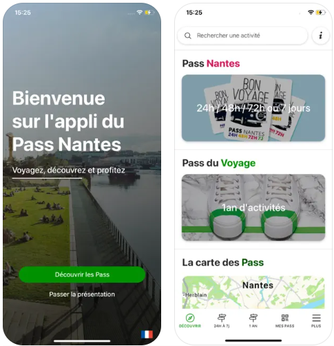 L'application mobile du Pass Nantes. Voyage à Nantes